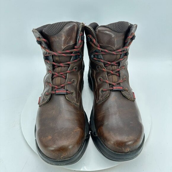 Wolverine Merlin Men Sz 12M Brown Leather Composite Toe 6" Waterproof Work Boot - Picture 3 of 14